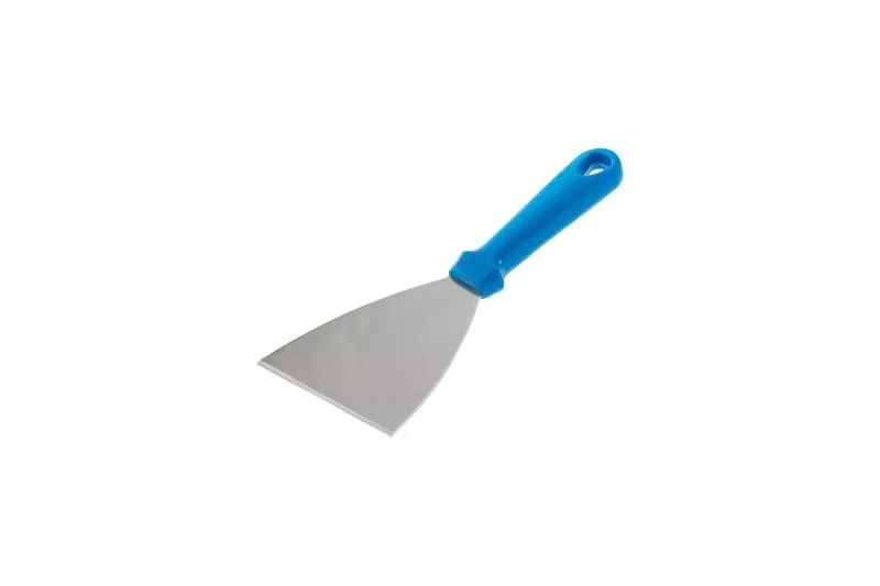 Triangular scraper 11X10cm flexible in stainless steel - plastic grip