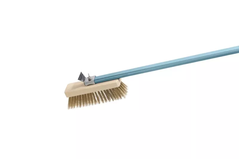 Spazzola Evoluzione orientabile setole ottone (130, Manico intero)
