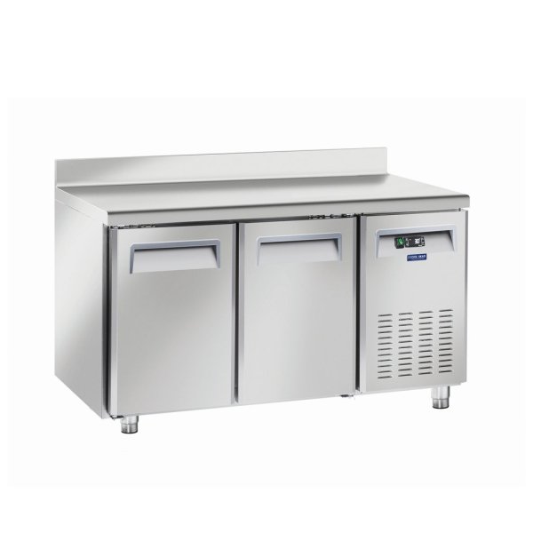 TAVOLO REFRIGERATO 2 PORTE PROF. 700 CON ALZATINA