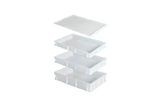 Plastic box for rising