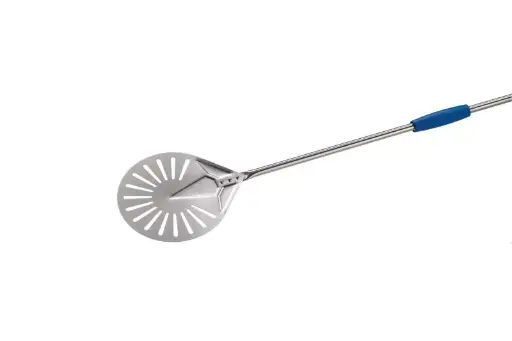 Palettino per pizza forato acciaio inox 